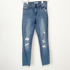 Pacsun high rise jegging jeans blue ripped denim distressed size 26